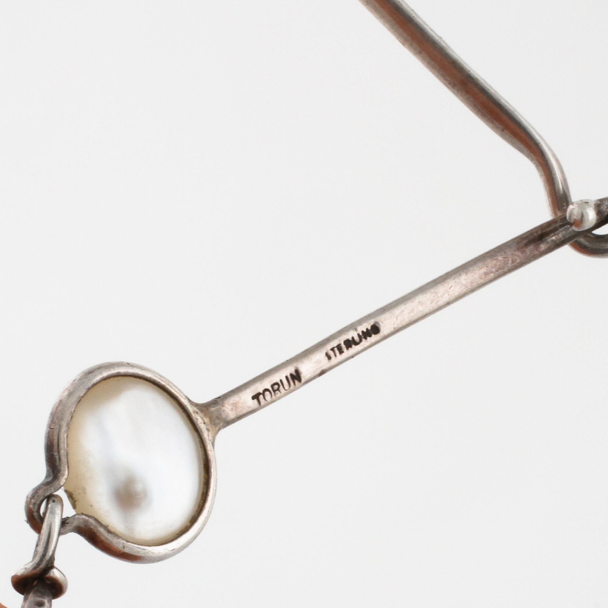 VIVIANNA TORUN BÜLOW HÜBE, collier med pärlemor, 1990-tal.