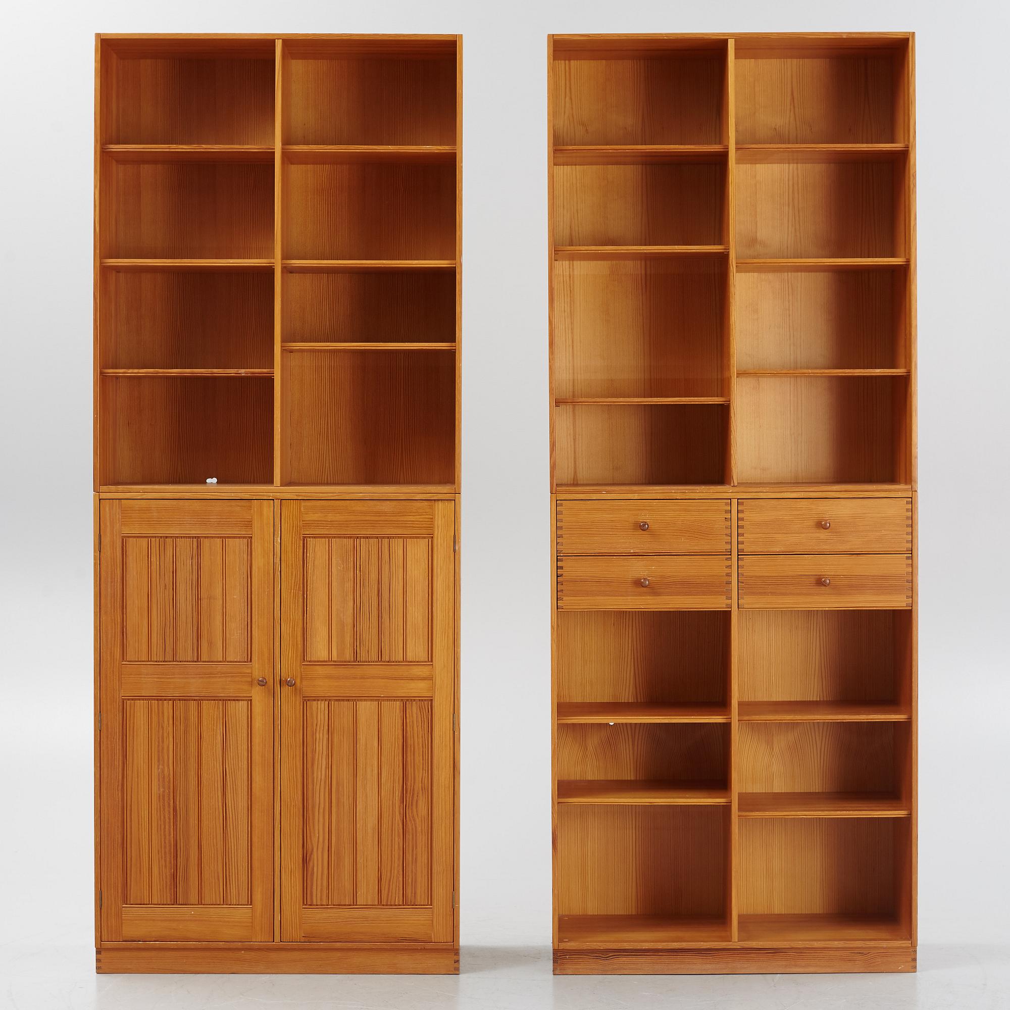 Andreas Hansen, a set of four bookcase modules from Hadsten Træindustri, Denmark.