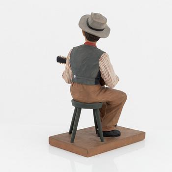 Herman Rosell, sculpture, painted wodd.