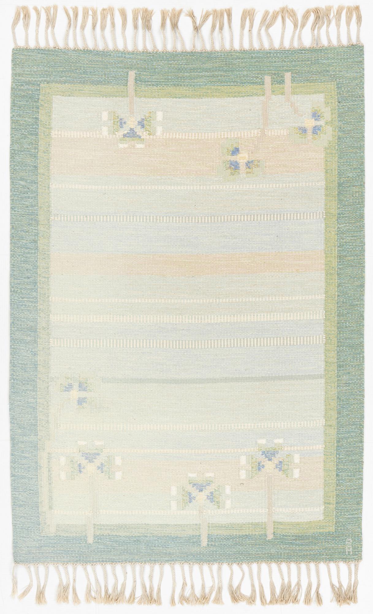 Anna-Johanna Ångström, matta, Röllakan, 'Vårblom', ca 197 x 137 cm.