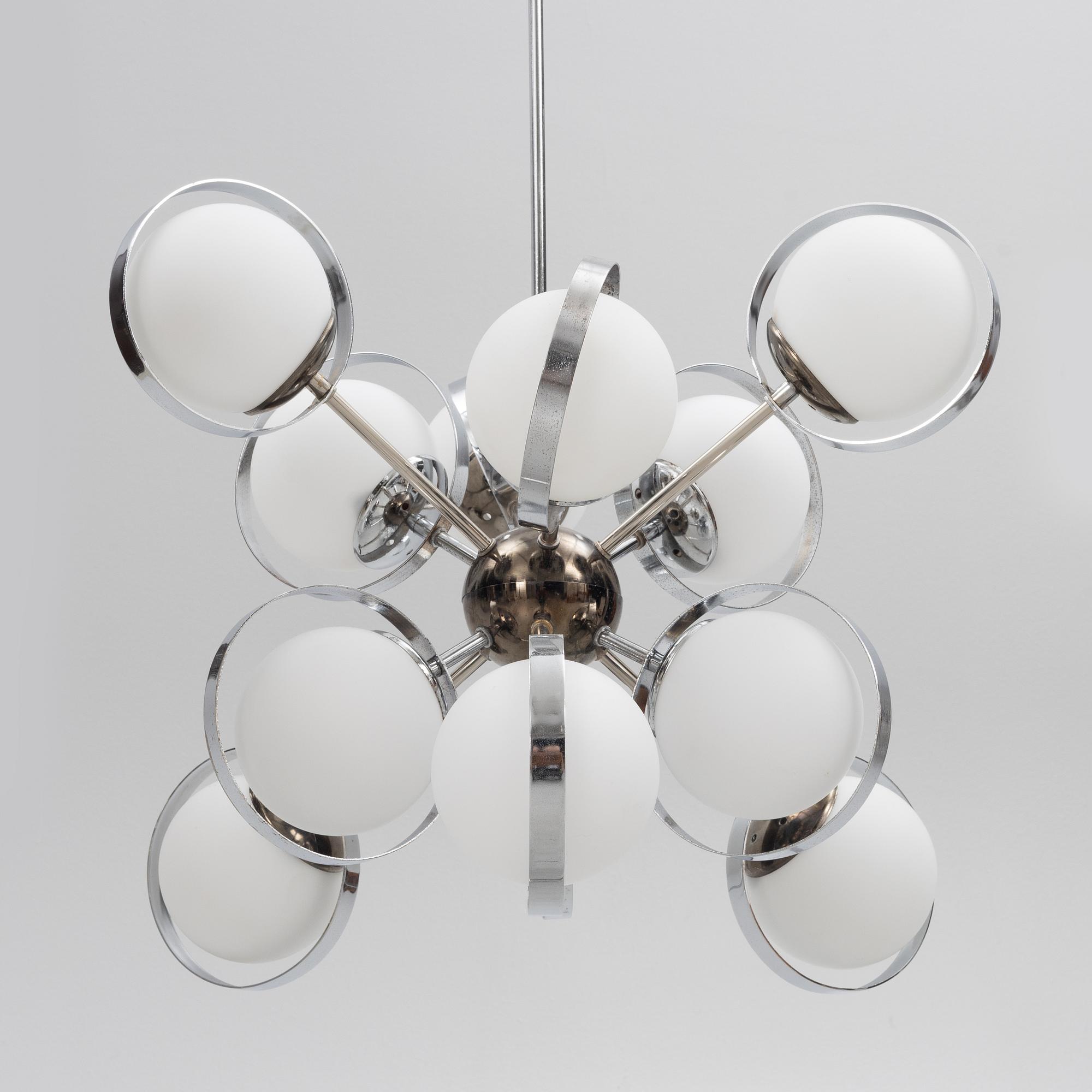 Ceiling lamp, Sputnik model, 1970s.