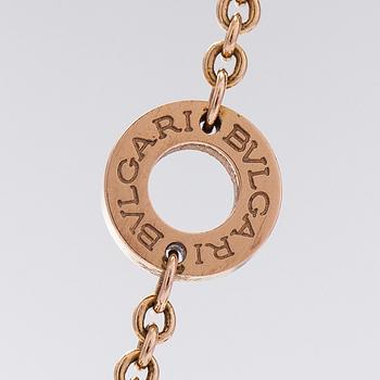 Bulgari, collier, "B.zero1", 18K guld, keramik och diamanter.