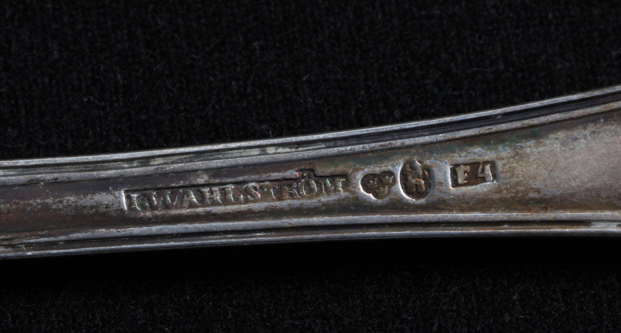 SKEDAR, 8 st, silver, bl.a. L. Wahlström, 1834.