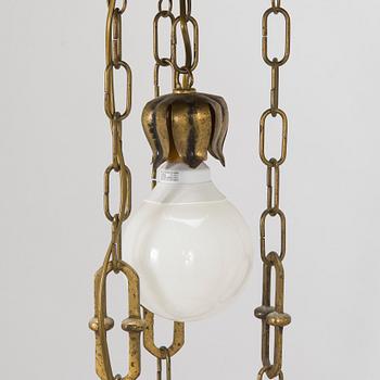 An early 20th century ceiling light.