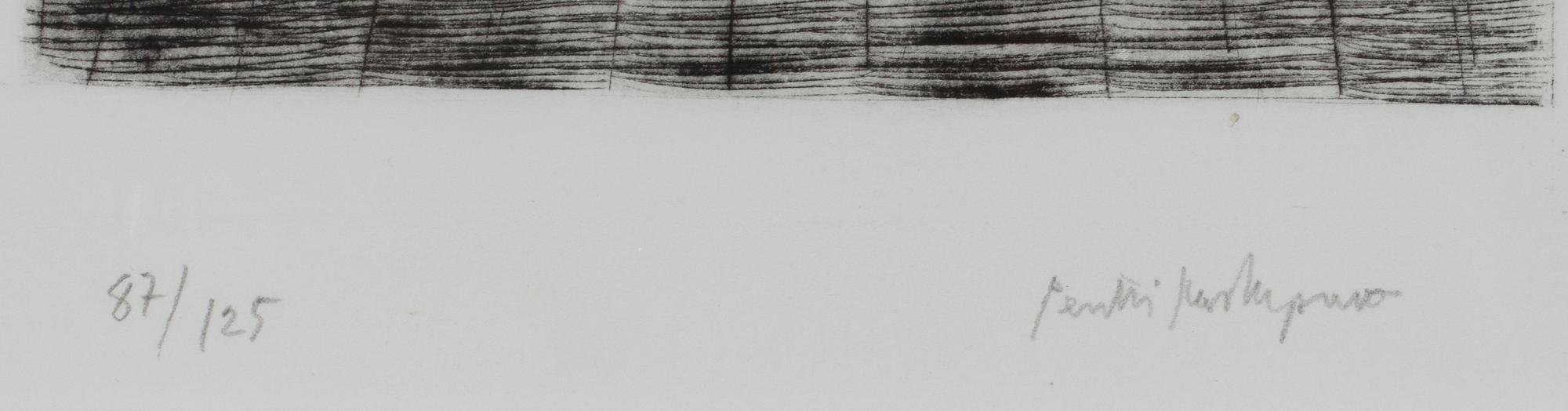 PENTTI KASKIPURO, etsning, sign. och numr. 87/125.