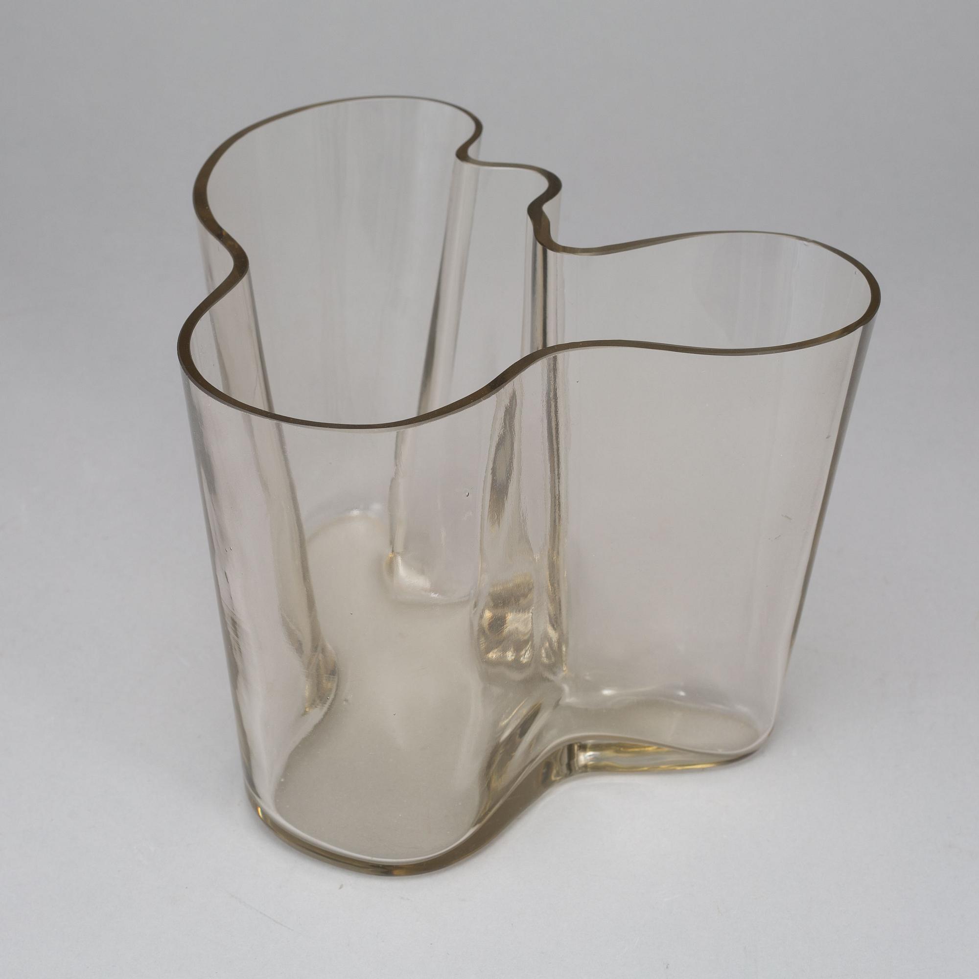 ALVAR AALTO, a "model 3030" glass vase, Iittala, Finland, probably 1950's.