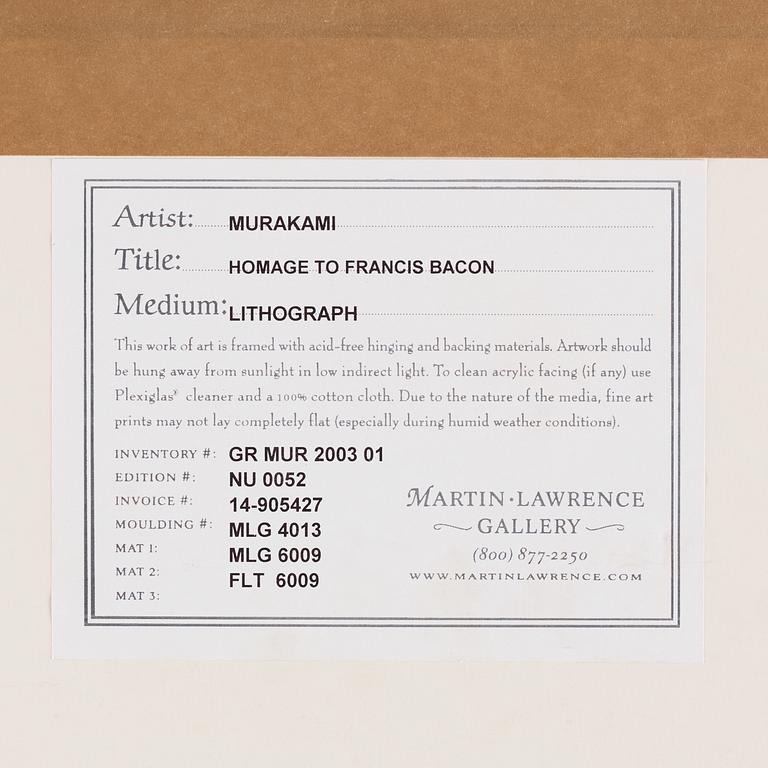 Takashi Murakami, "Homage to Francis Bacon (Study of George Dyer)".