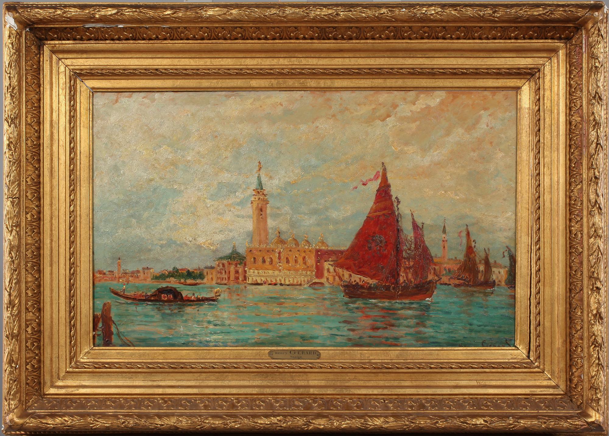 HENRY GERARD, olja på pannå, signerad.