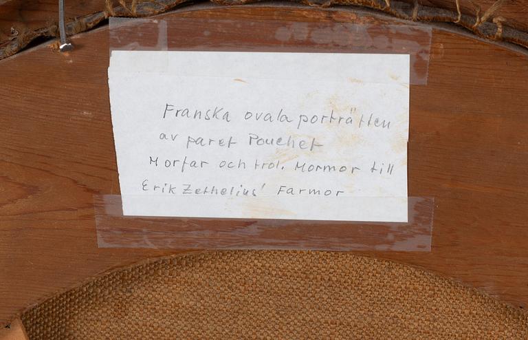 French artist early 19th century, "Jean André Pochet" & wife "Jeanne Pierrette Artier".