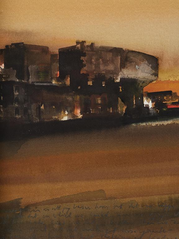 Lars Lerin, "Agadir, kväll".