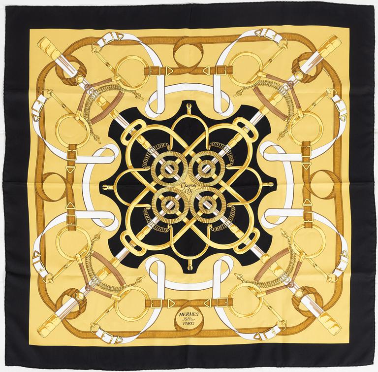 Hermès, scarf, "Eperon d'Or".