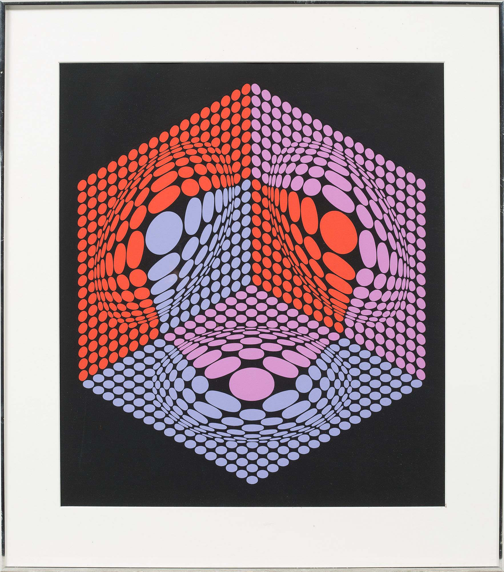 VICTOR VASARELY, färgserigrafi, signerad och numrerad 196/250.