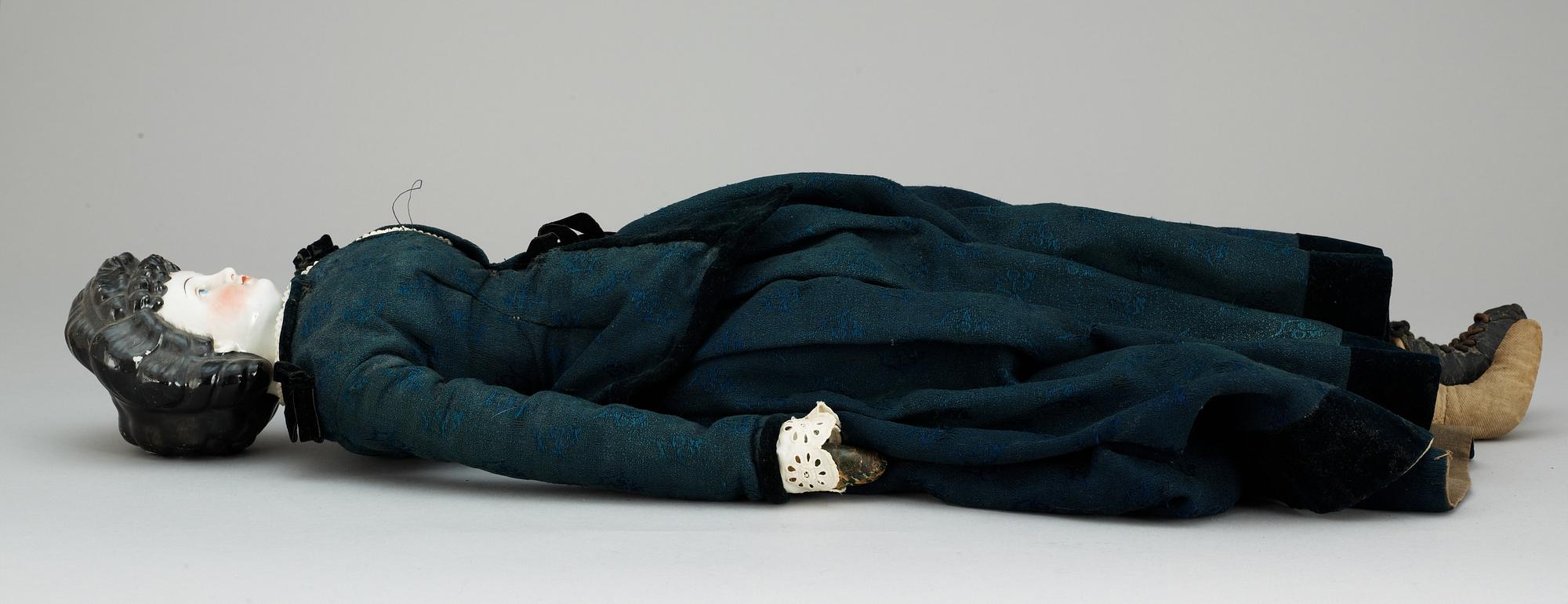 A German "China-head" lady doll, about 1870-80.