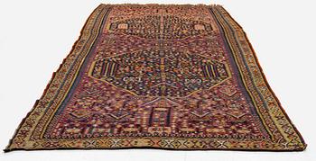 An antique kilim, southeastern Anatolia/Caucasus, c. 398 x 176 cm.