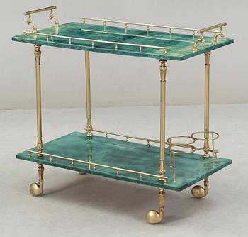 An Aldo Tura serving trolley, Italy, 1950-60's.