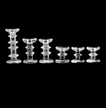 LJUSSTAKAR, 6 st, "Festivo", Timo Sarpaneva, Iittala.