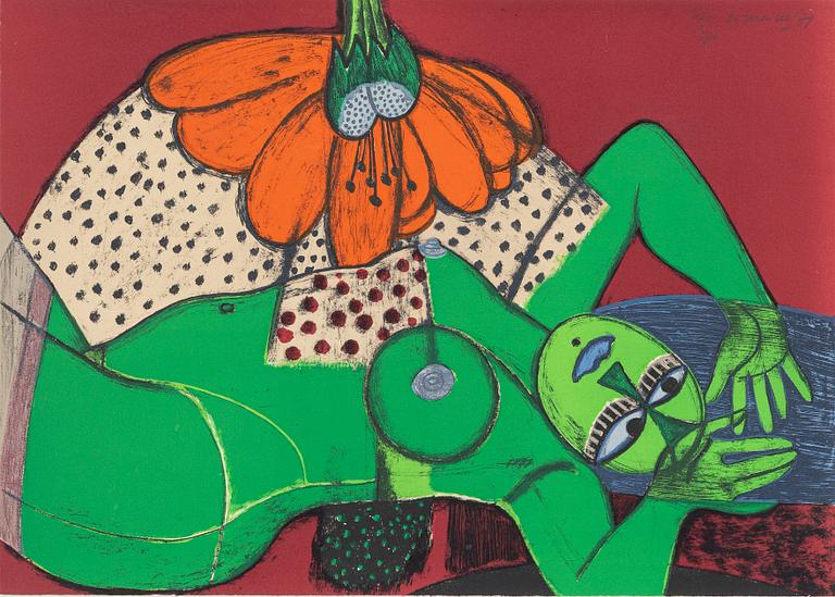 Beverloo Corneille, Under the flower.