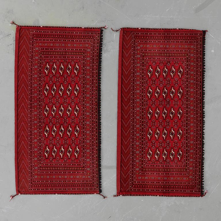 KUDDAR, ett par, Tekke Turkmen, ca 68x133 cm.