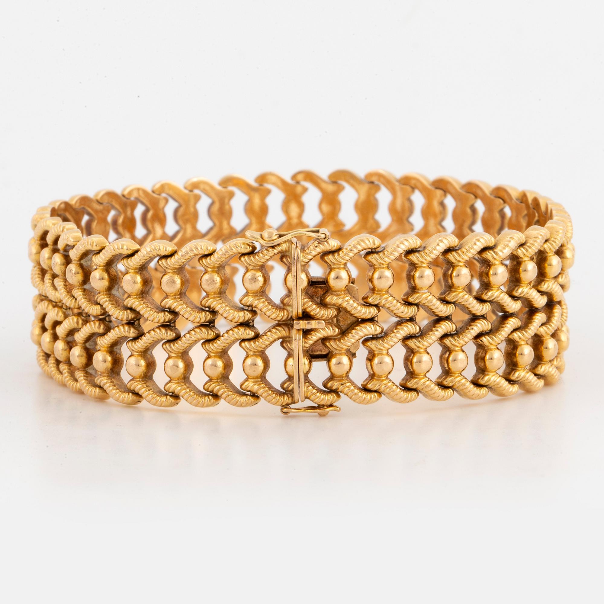 ARMBAND, 18K guld.