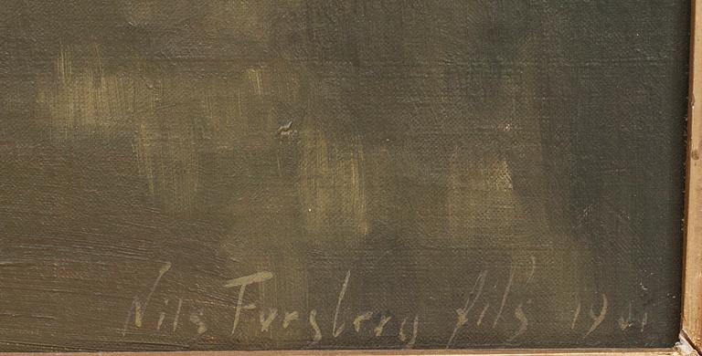 NILS FORSBERG D Y, olja på duk, signerad och daterad 1901.