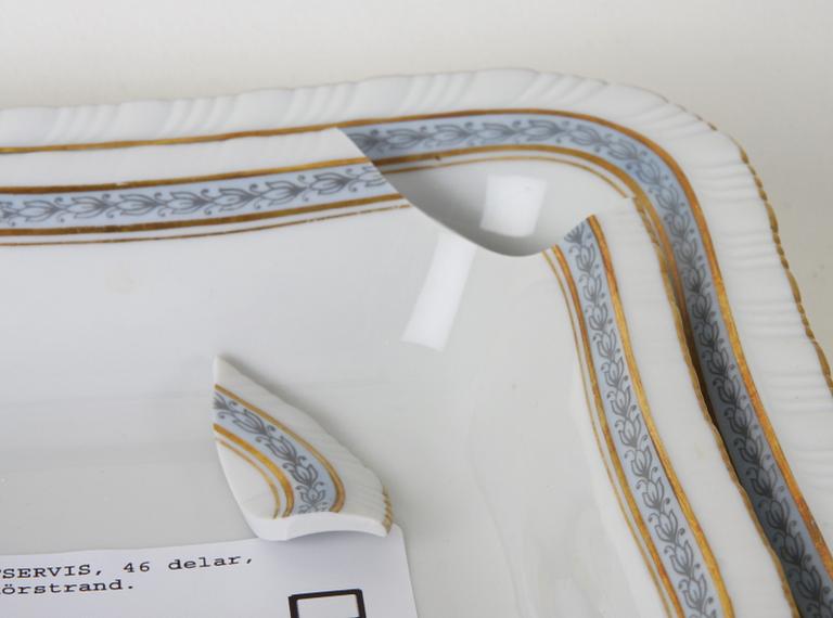 MATSERVIS, 46 delar, porslin, Rörstrand.