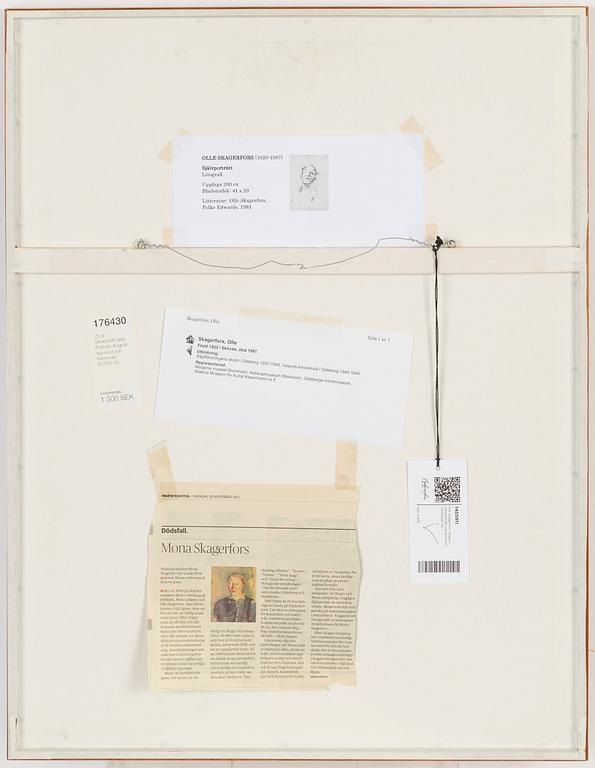 Olle Skagerfors, litografi, signerad 37/200.