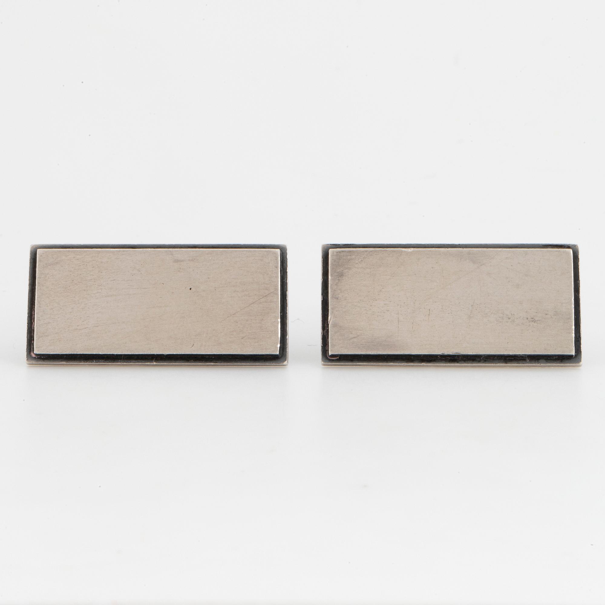 A pair of Stigbert cufflink silver.