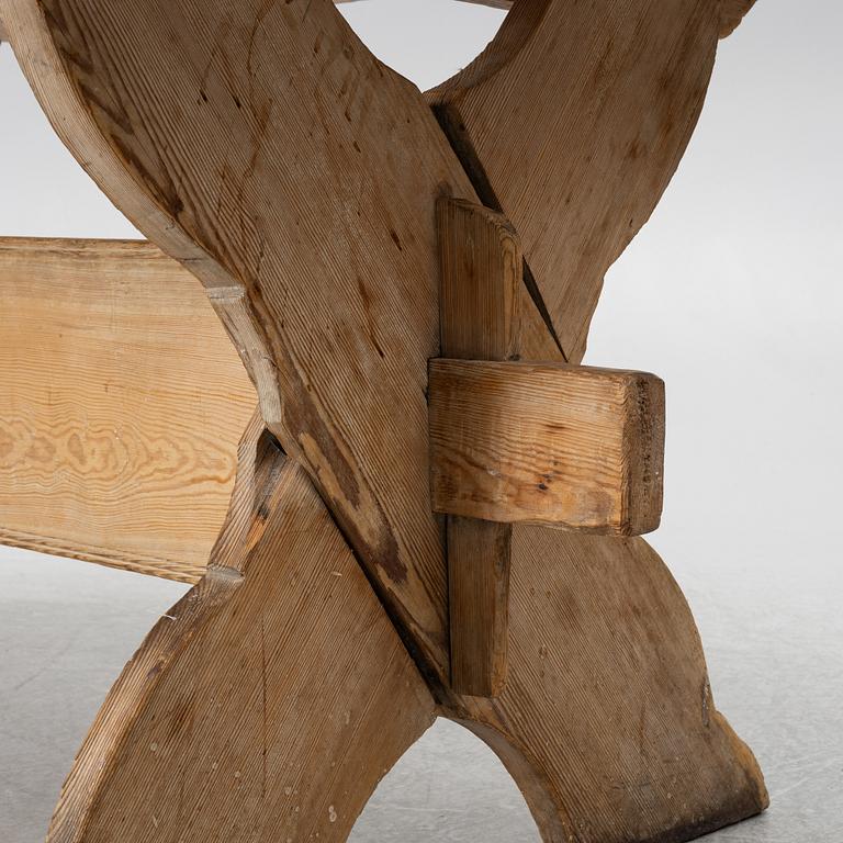 Stool table, late 19th century.