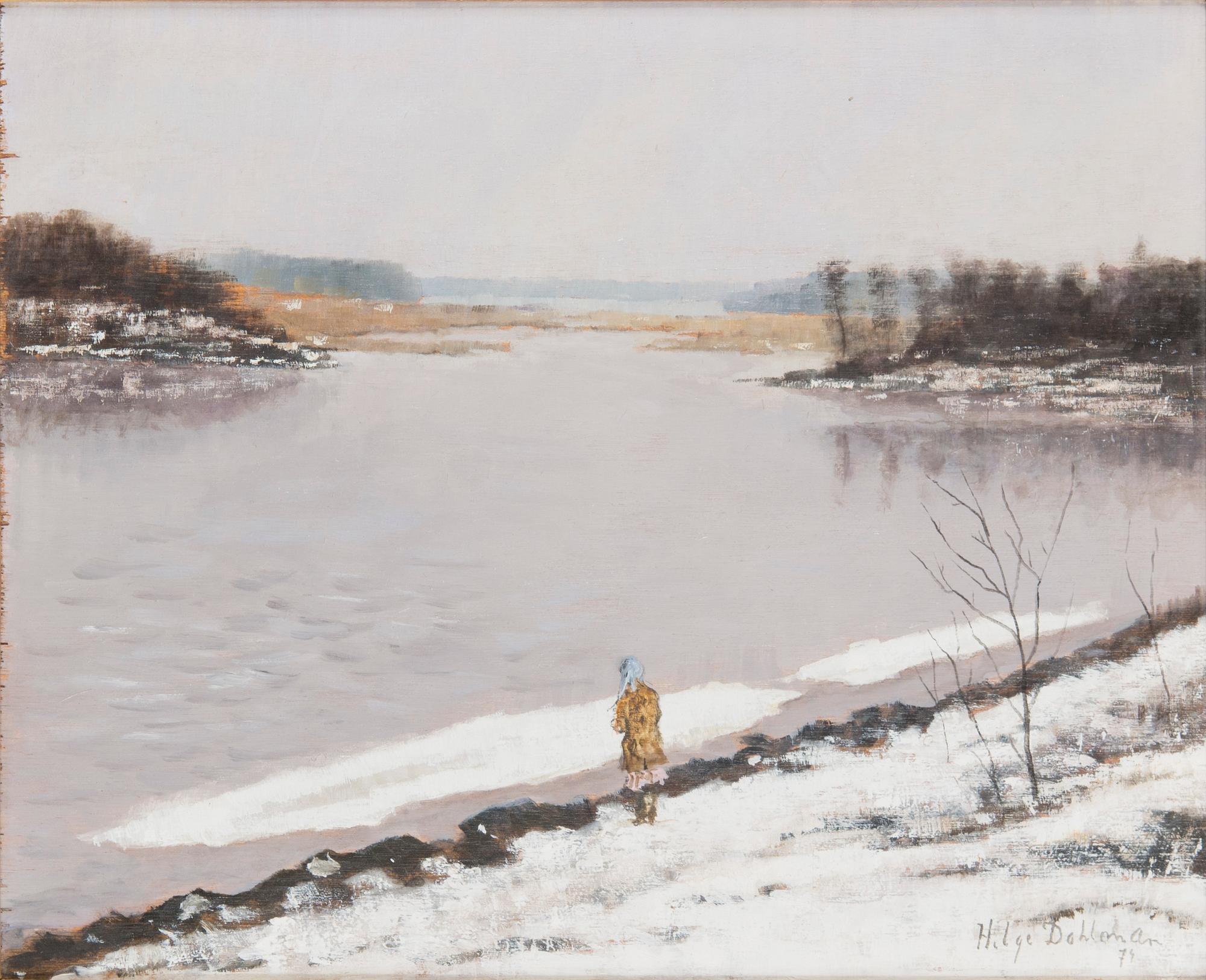 Helge Dahlman, Girl by the Water's Edge.