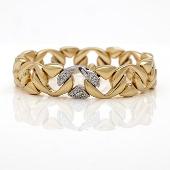 Armband 18K guld med diamanter, Chiampesan, Italien.