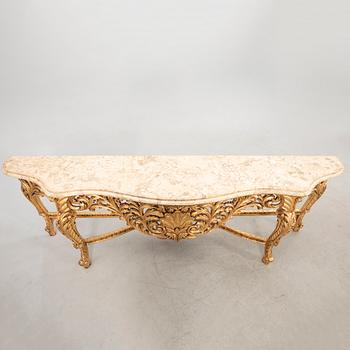 Console table in Rococo style, second half of the 20th century.
