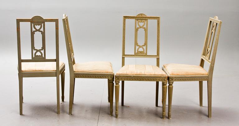 STOLAR, gustaviansk stil, 1900-talets mitt/andra hälft.
