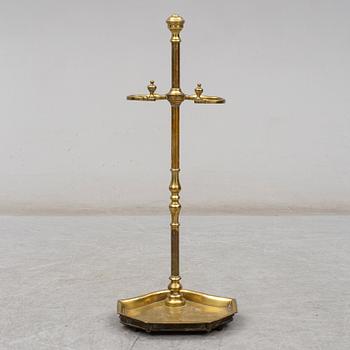 A 19th century bronze umbrella stand.