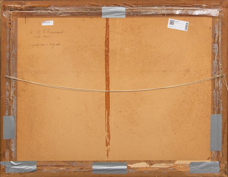 Gad Fredrik Clement, drawing, signed.