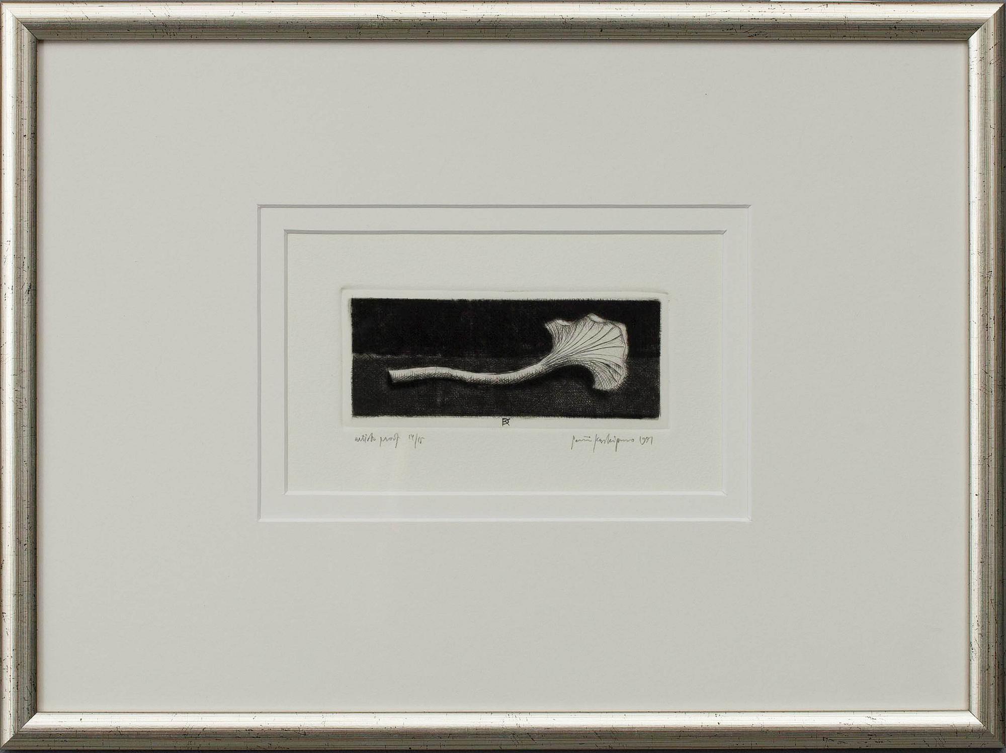 PENTTI KASKIPURO, etsning, numrerad Artist proof 14/15, signerad och daterad 1991.