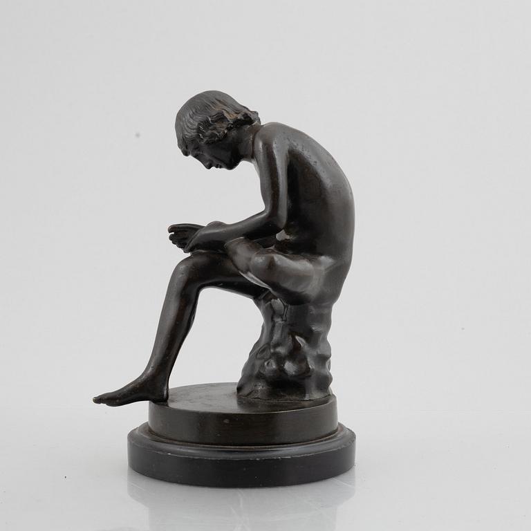 Skulptur, "Törnetaggen" efter grekiskt original från antiken. .