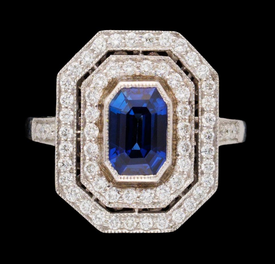 RING, SAFIR  OCH SMÅDIAMANTER.