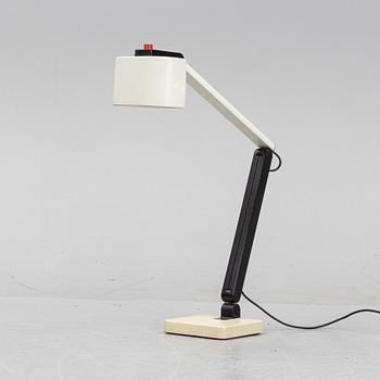 A table lamp by Ettore Sottsass for ERCO design, 1970's.