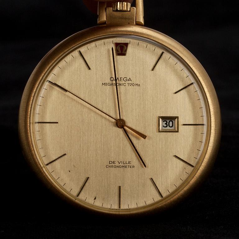 FICKUR, Omega DE Ville Chronometre Megasonic 720 Hz. 14K guld.