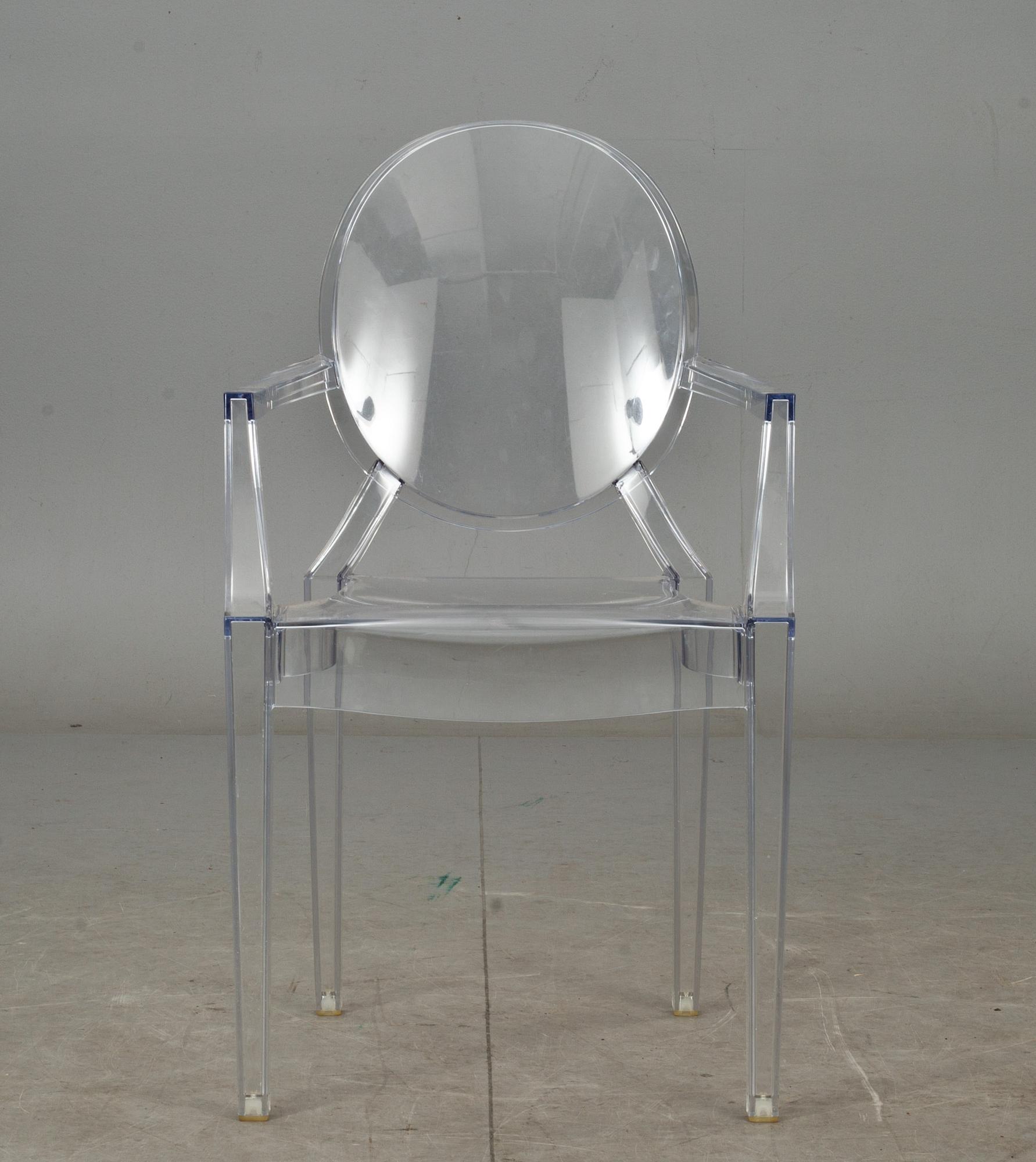 KARMSTOL, "Louis Ghost", Philippe Starck för Kartell.