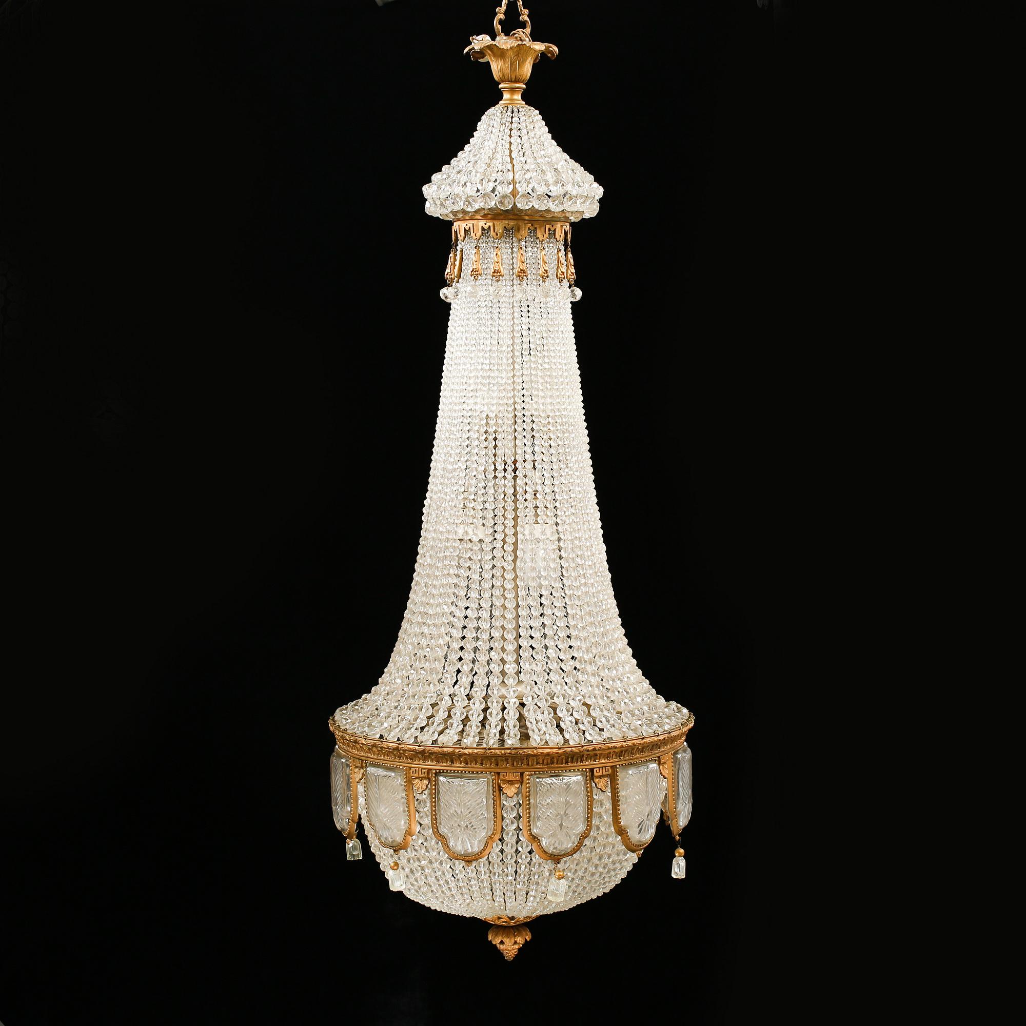 LJUSKRONA, 1900-talets början, höjd ca 135 cm.