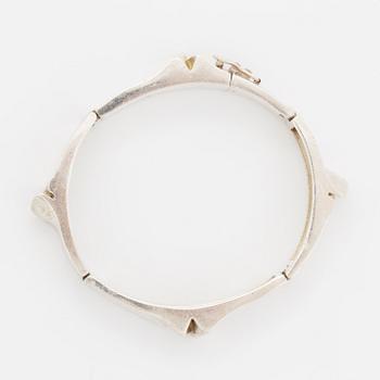 Björn Weckström, armband, "Ceres" sterling silver, Lapponia, Helsingfors 1970.