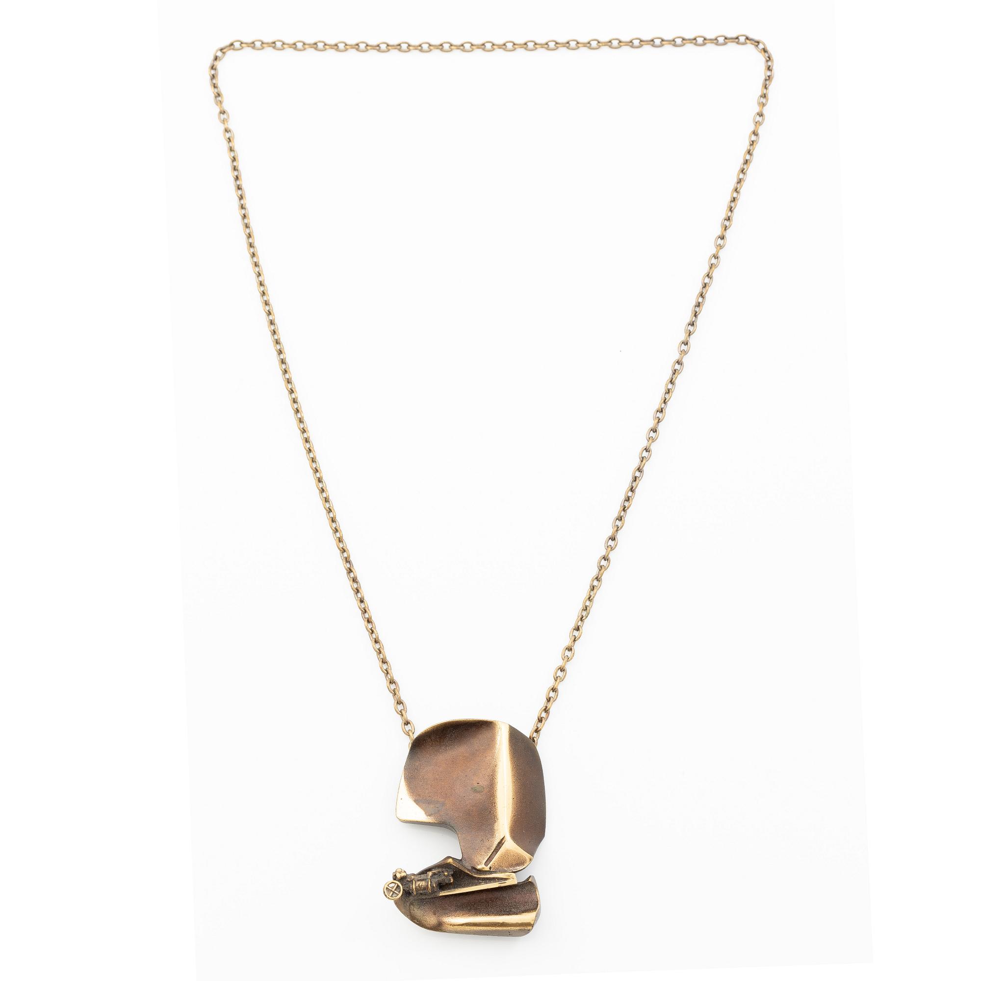 Björn Weckström, Pendant/brooch, bronze, "International Arms Inc.", Lapponia, Finland.