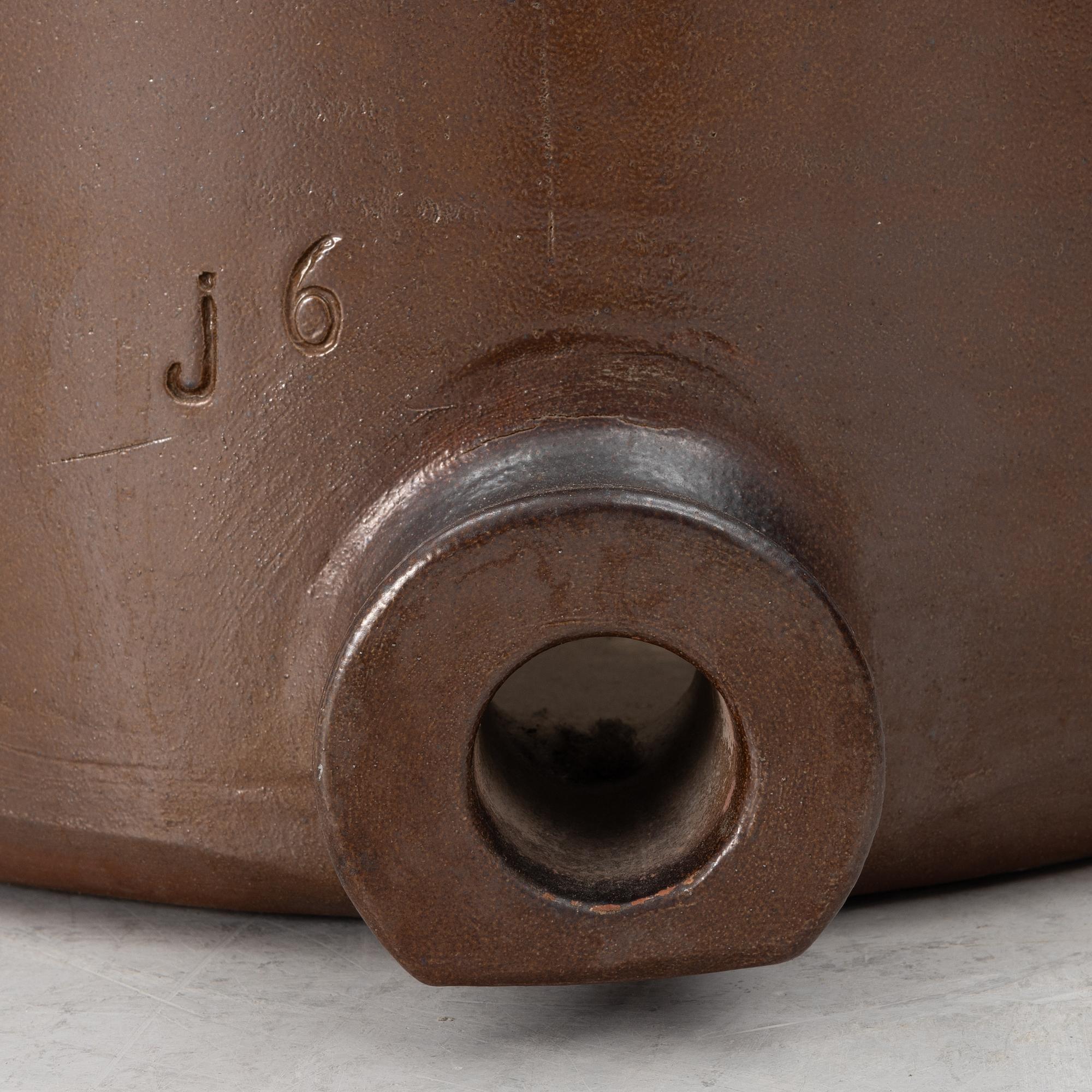 A saltglazed stoneware keg, Höganäsbolaget, Sweden,