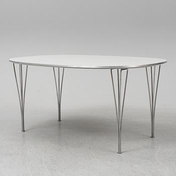 BRUNO MATHSSON & PIET HEIN, matbord "Superellips", Fritz Hansen, Danmark, 1989.