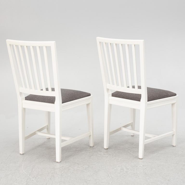 Chairs, 8 pcs, Leksand model, late 20th century.