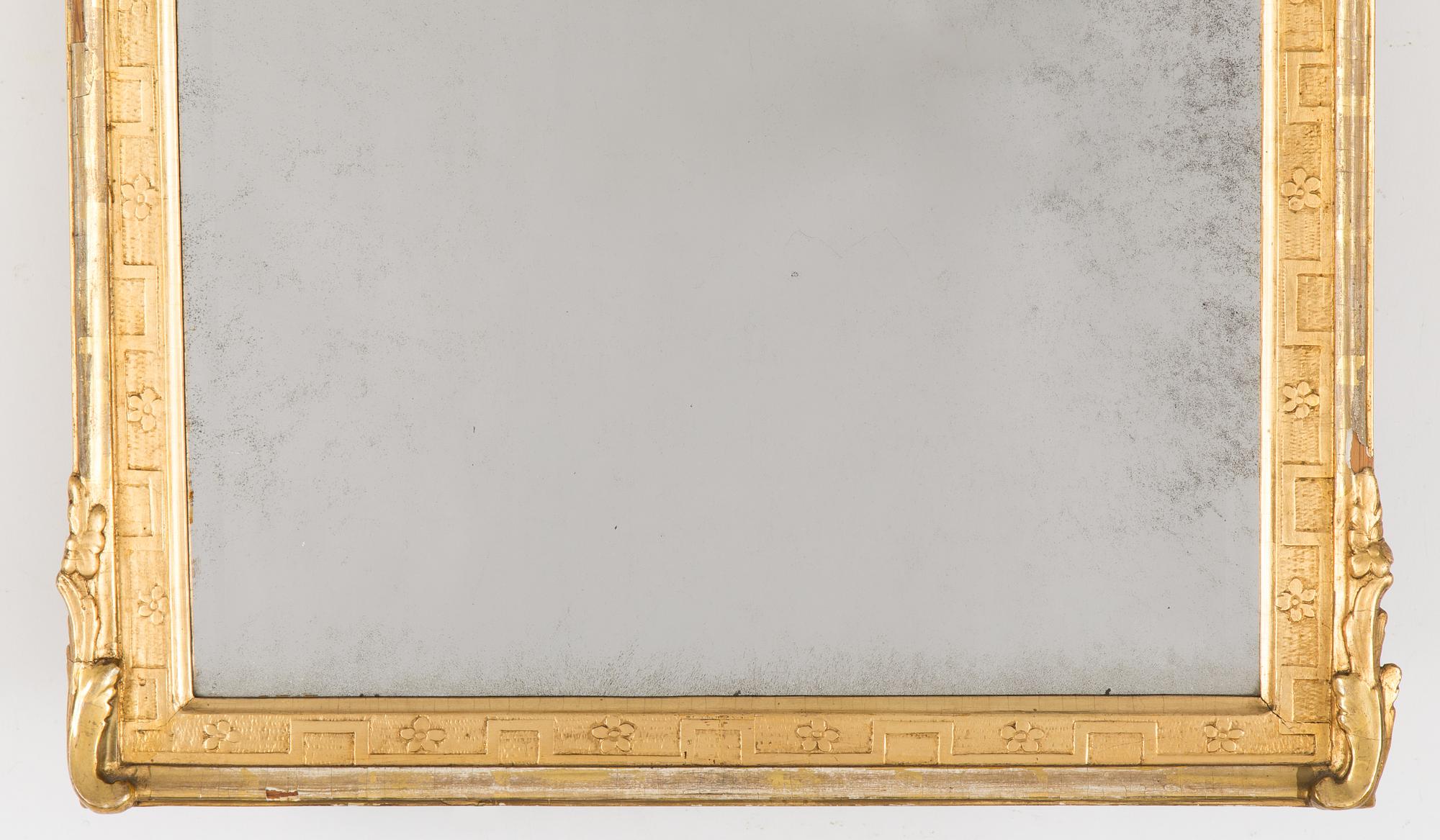 A Swedish Rococo 18th century mirror.