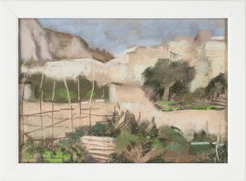 Lotte Laserstein · LOTTE LASERSTEIN, pastell, signerad.