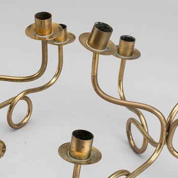 JOSEF fRANK - CANDELABRA, a pair, for Firma Svenskt Tenn, Stockholm Sweden.