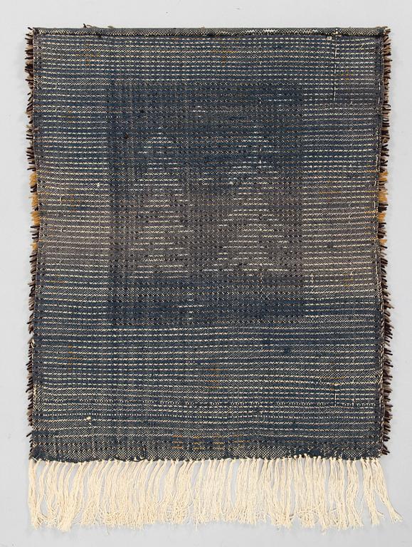 Lyyli Vanhatalo, rya rug / wall textile, model for Wetterhoff, 69 x 56 cm.